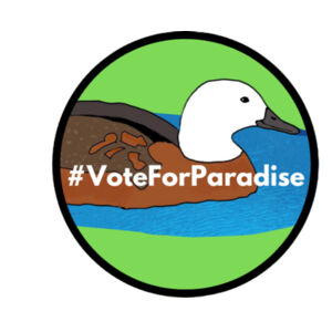 Kids Unisex T-shirt with Paradise Shelduck logo Design